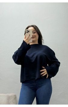 Belendir Kadın Penye Kimono Kol Sweat Lacivert Belendir Kadın Penye Kimono Kol Sweat Lacivert