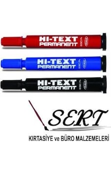 Hi-Text Permanent Kalemi Mavi 12Li Paket Yuvarlak Uç Hi-Text Permanent Kalemi Mavi 12Li Paket Yuvarlak Uç