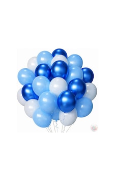 Metalik Mavi Ve Açık Mavi Beyaz Balon Seti 24 Parça A Kalite Balon, Parti Ve Doğum Günü Seti Bebek Mavisi Metalik Mavi Ve Açık Mavi Beyaz Balon Seti 24 Parça A Kalite Balon, Parti Ve Doğum Günü Seti Bebek Mavisi