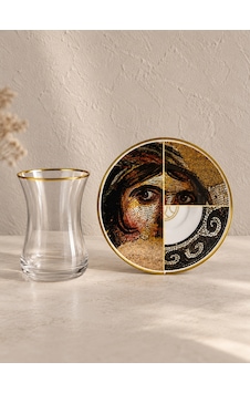 12 Parça 6 Kişilik Zeugma Çay Seti-7710 Çok renkli 12 Parça 6 Kişilik Zeugma Çay Seti-7710 Çok renkli