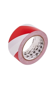3M 767 Yer Işaretleme Bandı Kırmızı-Beyaz 50Mm X 33M