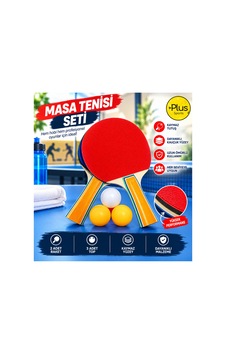 Masa Tenisi Raketi Seti Tenis Topu Set 5 Parça Başlangıç Seti Kırmızı