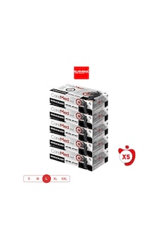 Ultra Extra Kalın Siyah Nitril Eldiven Pudrasız 50 ' Li Paket - Large 5 Paket