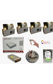 Hikvision 4 Kamerali Gece Renkli 4 Kanal 500gb Hdd Hikvision 4 Kamerali Gece Renkli 4 Kanal 500gb Hdd