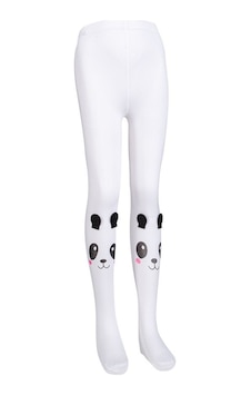 Brz Kids Panda Desenli Mikro Kız Çocuk Külotlu Çorabı Tekli Paket Çok Renkli