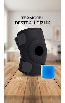 Çapraz Bağ Destekli Ortopedik Diz Korsesi Menisküs Dizlik Termojel Hediyeli Siyah Çapraz Bağ Destekli Ortopedik Diz Korsesi Menisküs Dizlik Termojel Hediyeli Siyah