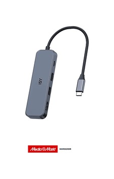 Isy IAD-0002 5-in-1 Usb-C Çok Portlu Adaptör