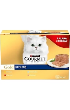 Gourmet Gold Kıyılmış Tavuk-sığır-ton-somon Kedi Konservesi 12 X 85 Gr 12 Al 9 Öde Gourmet Gold Kıyılmış Tavuk-sığır-ton-somon Kedi Konservesi 12 X 85 Gr 12 Al 9 Öde