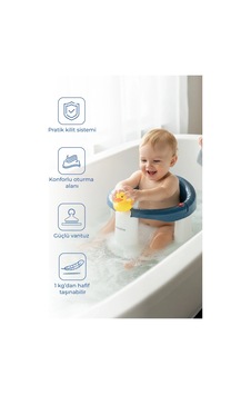 Önden Açılır Banyo & Mama Oturağı İndigo Mavi Önden Açılır Banyo & Mama Oturağı İndigo Mavi
