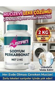 Fustaın Sodyum Perkarbonat 2 Kg - Çok Amaçlı Ağartıcı Ve Leke Çıkarıcı Fustaın Sodyum Perkarbonat 2 Kg - Çok Amaçlı Ağartıcı Ve Leke Çıkarıcı