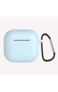 Apple Uyumlu AirPods 4 Zore Standart Silikon Kılıf Mavi Açık