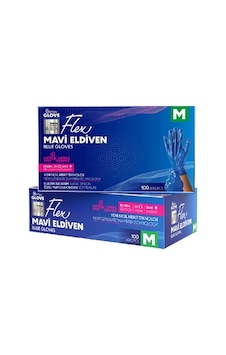 Reflex Flex Mavi Pudrasız Tpe Eldiven 100'lü Reflex Flex Mavi Pudrasız Tpe Eldiven 100'lü