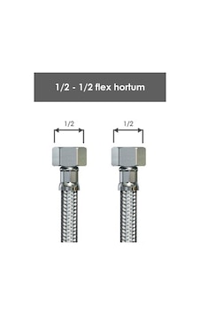 Sarıbey 1-2 - 1-2 Flex Bağlantı 70 Cm paslanmaz Yerli Ürün Sarıbey 1-2 - 1-2 Flex Bağlantı 70 Cm paslanmaz Yerli Ürün