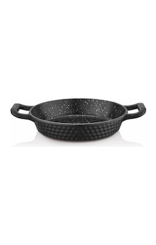 Ferro Kulplu Granit Sahan Tavası 18 Cm Siyah