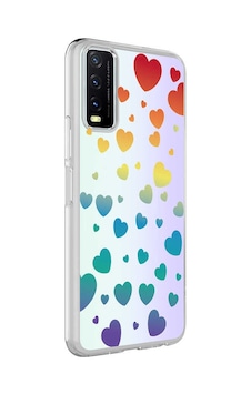 Zore Vivo Y11s Kılıf Omsy M-blue Desenli Kapak - Heart No3 Zore Vivo Y11s Kılıf Omsy M-blue Desenli Kapak - Heart No3