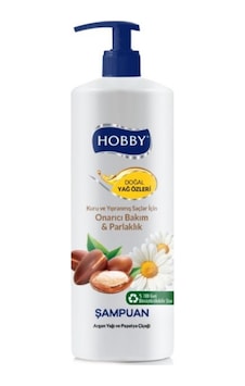 Hobby Onarıcı Bakım ve Parlaklık Argan Yağı ve Papatya Çiçeği Şampuanı 1 L Hobby Onarıcı Bakım ve Parlaklık Argan Yağı ve Papatya Çiçeği Şampuanı 1 L
