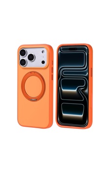Zore Apple iPhone Uyumlu 17 Pro Max Kılıf M-safe Şarj Özellikli Standlı Omsy Proton Silikon Kapak - Turuncu Zore Apple iPhone Uyumlu 17 Pro Max Kılıf M-safe Şarj Özellikli Standlı Omsy Proton Silikon Kapak - Turuncu