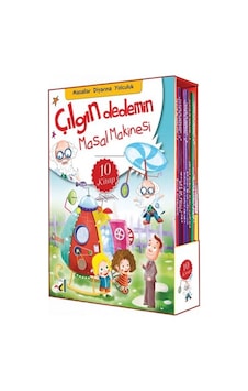Çılgın Dedemin Masal Makinesi-Masallar Diyarına Yolculuk-10 Kitap Takım - Sara Gürbüz Özeren - Damla Yayınevi