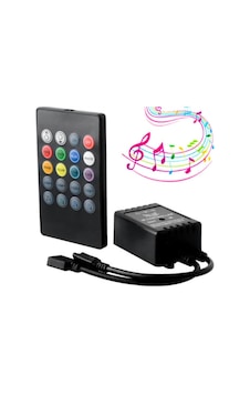 Rgb Şerit Led Kontrol Ir-24 Kumandalı Müzik/ses Kontrol 12v 6a Rgb Şerit Led Kontrol Ir-24 Kumandalı Müzik/ses Kontrol 12v 6a