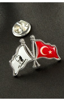 Zenviac456 Ay Yıldız Atatürk İmzalı Yaka Rozet Zenviac45678 Gümüş Rengi Zenviac456 Ay Yıldız Atatürk İmzalı Yaka Rozet Zenviac45678 Gümüş Rengi