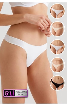 Pierre Cardin 2051 Kadın Iz Yapmayan 5'li Ekonomik Paket Pamuklu Tanga Külot-renkli Çok Renkli Pierre Cardin 2051 Kadın Iz Yapmayan 5'li Ekonomik Paket Pamuklu Tanga Külot-renkli Çok Renkli