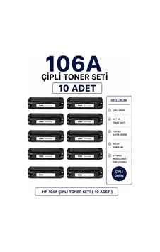 106a Çipli Toner Seti 10 Adet 106a Çipli Toner Seti 10 Adet