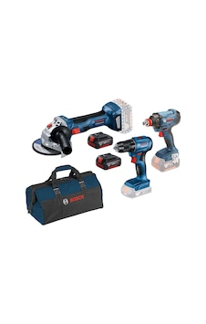 Bosch Gsr 185 + GDX 180 + GWS 180 2x4Ah Akülü Çantalı Vidalama Taşlama Seti - 0615990N3P Bosch Gsr 185 + GDX 180 + GWS 180 2x4Ah Akülü Çantalı Vidalama Taşlama Seti - 0615990N3P