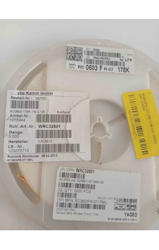 Rc0603fr-07178k 178k 603 Yageo Smd Direnç 1000 Adet 78639901