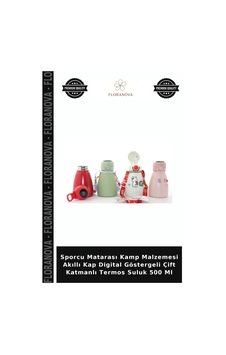 Sporcu Matarası Kamp Malzemesi Akıllı Kap Digital Göstergeli Çift Katmanlı Termos Suluk 500 Ml Çok Renkli Sporcu Matarası Kamp Malzemesi Akıllı Kap Digital Göstergeli Çift Katmanlı Termos Suluk 500 Ml Çok Renkli