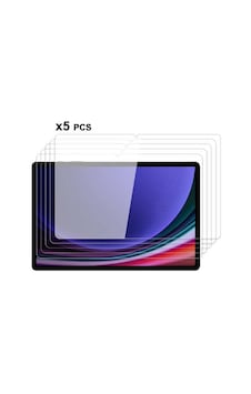 Samsung Galaxy Uyumlu Tab S10 Plus 5 Adet Tablet Temperli Cam Ekran Koruyucu