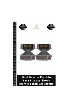 Özel Üretim Kombin Tarz Fitness Shock Team 8 Strap Gri-kırmızı Özel Üretim Kombin Tarz Fitness Shock Team 8 Strap Gri-kırmızı