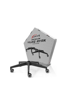 Xdrive Premium Poliamid Ayak Siyah İnce Tekerlek Dahil Siyah