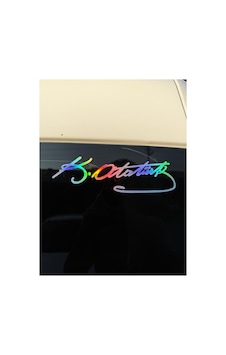 Sticker Kemal Atatürk Imzası Araba Oto Sticker Motor Pc Laptop Bilgisayar Etiket Çıkartma 20cm