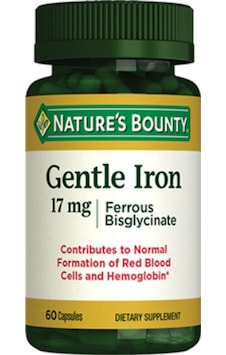Natures Bounty Gentle Iron 17 Mg Takviye Edici Gıda 60 Kapsül