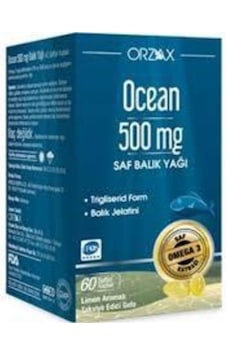 500 MG Balık Yağı 60 Kapsül Limon Aromalı 500 MG Balık Yağı 60 Kapsül Limon Aromalı
