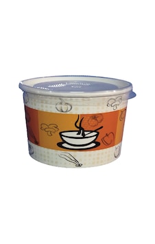 100 Adet Kapaklı Karton Çorba Kasesi 16 Oz 100 Adet Kapaklı Karton Çorba Kasesi 16 Oz