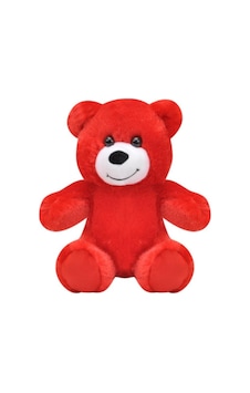 Sevimli Kırmızı Peluş Ayıcık Sevimli Kırmızı Peluş Ayıcık