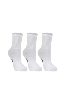 Ozzy Socks Kadın 3'lü Beyaz Renkli Çizgisiz Kısa Konç Tenis Çorabı Beyaz Ozzy Socks Kadın 3'lü Beyaz Renkli Çizgisiz Kısa Konç Tenis Çorabı Beyaz