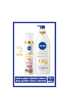 NIVEA Luminous630 Thiamidol Etkili Leke Karşıtı Gündüz Yüz Bakım Kremi 40 ML + Q10 Sıkılaştırıcı C Vitamini Vücut Losyonu 400 ML NIVEA Luminous630 Thiamidol Etkili Leke Karşıtı Gündüz Yüz Bakım Kremi 40 ML + Q10 Sıkılaştırıcı C Vitamini Vücut Losyonu 400 ML
