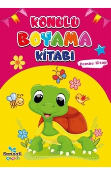 Konulu Boyama Kitabı - Pembe Kitap- Sancak Çocuk