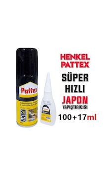 PATTEX Çift Komponentli Profesyonel Hızlı Yapıştırıcı(100ml+17ml) PATTEX Çift Komponentli Profesyonel Hızlı Yapıştırıcı(100ml+17ml)