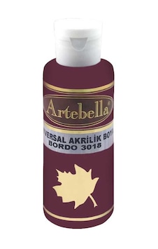 Bordo Akrilik Boya Artebella Bordo Akrilik Boya 3018 Bordo 130 Ml