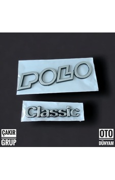 Volkswagen Polo Bagaj Yazısı Classic Yazı 2 Li Takım Volkswagen "polo Classic" Bagaj Yazısı Volkswagen Polo Bagaj Yazısı Classic Yazı 2 Li Takım Volkswagen "polo Classic" Bagaj Yazısı