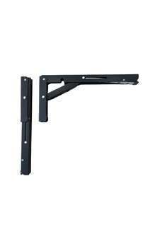 Mandallı Katlanabilir Masa Konsolu 1 Çift Siyah 40cm Sku: Mırstkef0d716787 Acı Kahve