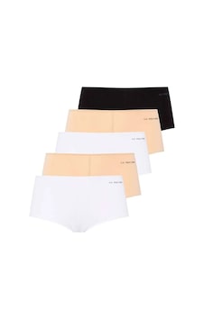 U.s. Polo Assn. Kadın 5'li Şort Boxer Siyah-beyaz-ten-beyaz-ten Çok Renkli U.s. Polo Assn. Kadın 5'li Şort Boxer Siyah-beyaz-ten-beyaz-ten Çok Renkli