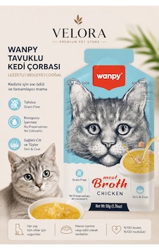 Wanpy Tavuklu Kedi Çorbası 50 Gr Tahılsız Sıvı Ek Besin Ve Ödül Maması - 885813611 Wanpy Tavuklu Kedi Çorbası 50 Gr Tahılsız Sıvı Ek Besin Ve Ödül Maması - 885813611
