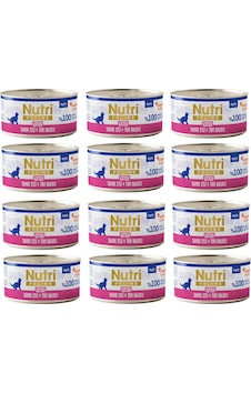 Nutri Feline Kitten Tavuk Etli Ve Ton Balıklı Tahılsız Yavru Kedi Konservesi 70 G X 12 Adet