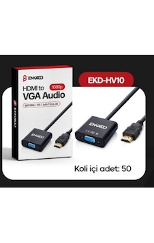 Enkado Ekd-hv10 Hdmı - Vga Çevirici Adaptör Enkado Ekd-hv10 Hdmı - Vga Çevirici Adaptör