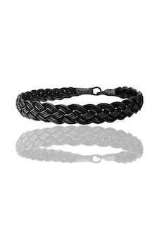 Gümüş Tamamen El İşçiliği Kazaziye İşlemeli Örgülü Erkek Bileklik Barcode Siyah 17689677 Gümüş Tamamen El İşçiliği Kazaziye İşlemeli Örgülü Erkek Bileklik Barcode Siyah 17689677