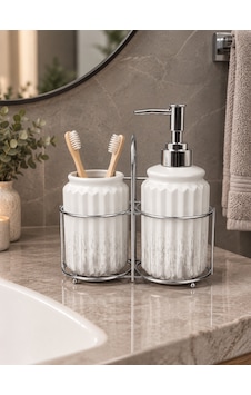 3 Parça Liva Banyo Seti - Beyaz Gümüş-7604 Çok renkli 3 Parça Liva Banyo Seti - Beyaz Gümüş-7604 Çok renkli